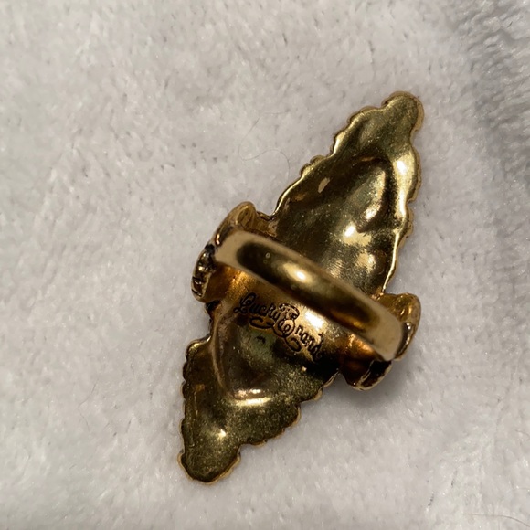 Awesome Lucky Brand southwest style gold tone ring size 6.5 - Picture 8 of 10